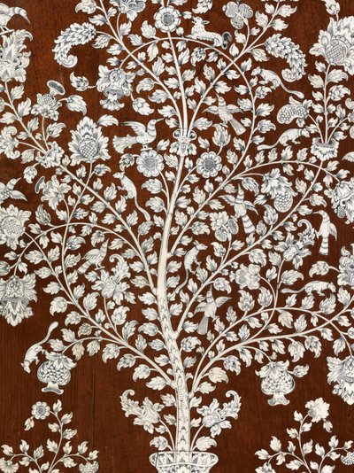 Kancelář, Vizagapatam, kolem 1720-30 (slonovina, teak, eben a želvovina) od Anglo Indian School