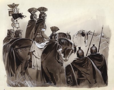 Brutus a Cassius mrtví (kvaš na papíře) od Angus McBride