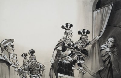 Claudius (10 př. n. l. - 54 n. l.) (kvaš na papíře) od Angus McBride