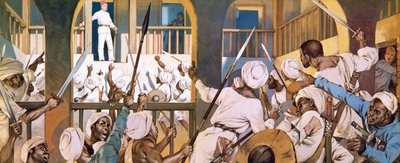 Generál Gordon před smrtí v Chartúmu v únoru 1865 od Angus McBride