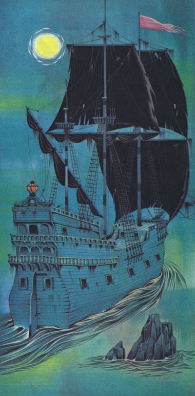 Loď duchů (barevná litografie) od Angus McBride
