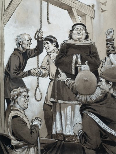 Středověká spravedlnost (kvaš na papíře) od Angus McBride