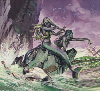Mořské panny (barevná litografie) od Angus McBride