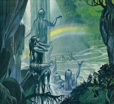 Nymfy (barevná litografie) od Angus McBride