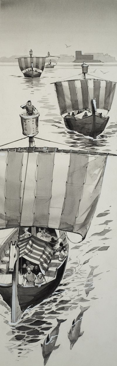 Féničané (kvaš na papíře) od Angus McBride