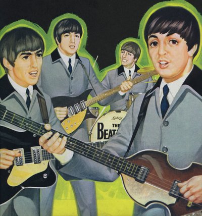 The Beatles (barevná litografie) od Angus McBride
