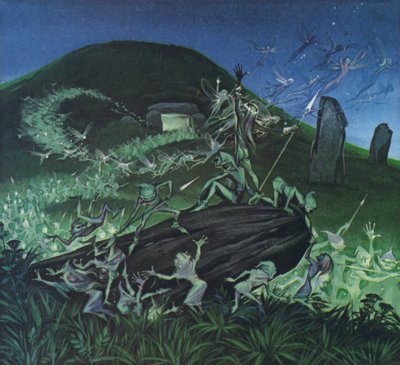 Malí lidé (barevná litografie) od Angus McBride