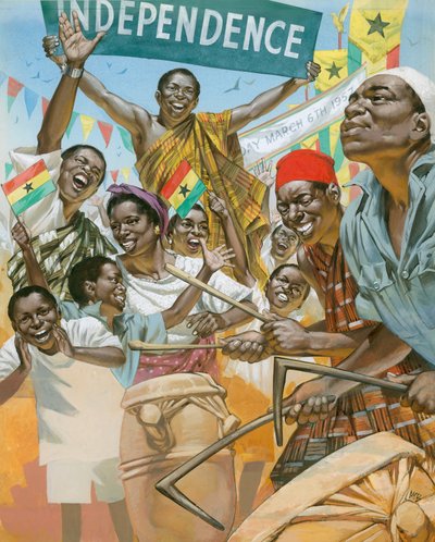 Západní Afrika se probouzí (kvaš na papíře) od Angus McBride