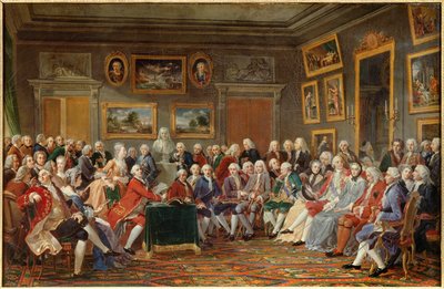 Salon madame Geoffrin od Anicet Charles Lemonnier