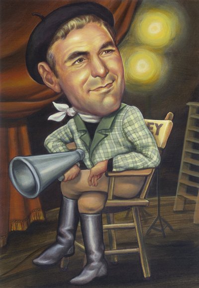 George Clooney, 2002 (akryl na ilustrační tabuli) od Anita Kunz