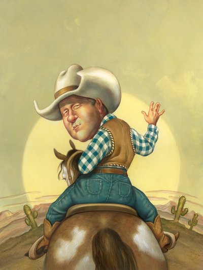 Happy Trails, 2000 (akryl na ilustrační tabuli) od Anita Kunz