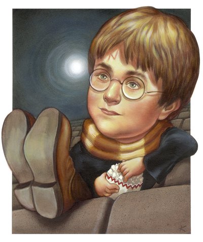 Harry Potter, 2001 (akryl na ilustrační tabuli) od Anita Kunz
