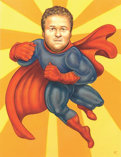 Seth Rogan, 2005 (akryl na ilustrační tabuli) od Anita Kunz