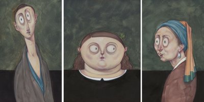 Chladné ženy, 2017 (akrylová barva na ilustrační tabuli) od Anita Kunz