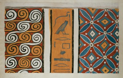 Kopie nástěnné malby ze soukromé hrobky 82 Amenemheta, Théby I, 1, 163-167, 20. stol. od Anna