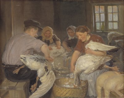 Oškubání hus od Anna Ancher