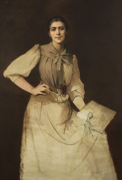 Autoportrét /nedokončený/ od Anna Bilińska Bohdanowicz