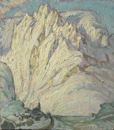 Zasněžené hory. Studie z Lofot, 1930 od Anna Katarina Boberg