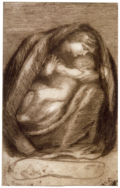 "Matka a dítě", 1911 od Anna Lea Merritt