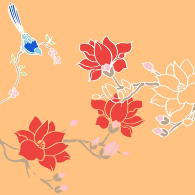 Blossom Birds od Anna Platts