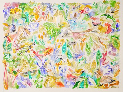 1 Labutí píseň, 2023 (akvarel) od Anna Pugh