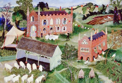 Ptačí budka, 2002 (akryl) od Anna Pugh