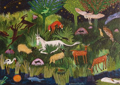 Noční život, 2018 (akryl) od Anna Pugh