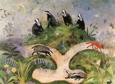 Noční obloha, 2001 (akryl) od Anna Pugh