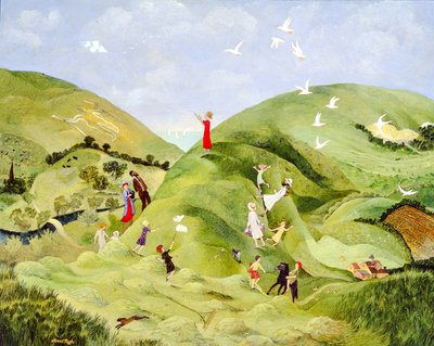 Plánovaný piknik, 2004 (akryl) od Anna Pugh