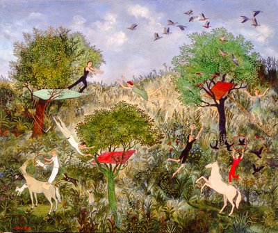 Cvičení dělá mistra, 2010 (akryl) od Anna Pugh