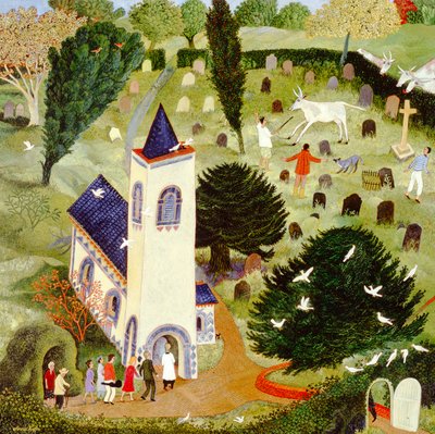 Zatoulaný dobytek, 2007 (akryl) od Anna Pugh