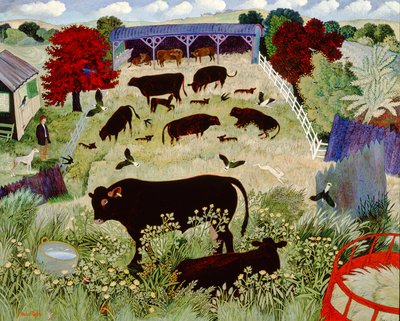 Kdo počítá, 2000 (akryl) od Anna Pugh