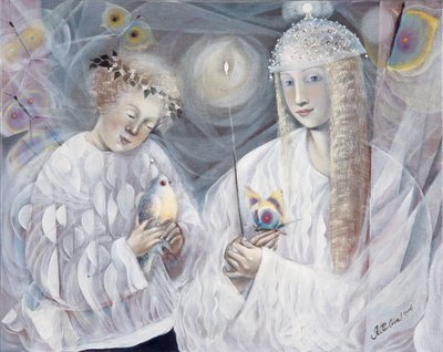 Blíženci, 2006 (olej na belgickém plátně) od Annael Anelia Pavlova