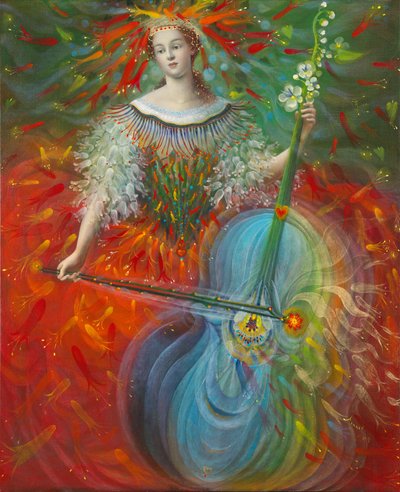 Poiesis-I: Umění, 2014 (olej na belgickém plátně) od Annael Anelia Pavlova
