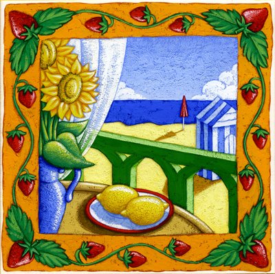 Čtyři roční období, léto, 2015 (kvaš) od Annalisa Morrocco