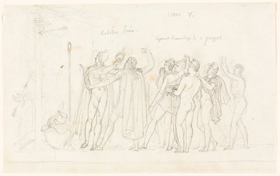 The Archery Match, z Aeneid, Kniha V od Anne-Louis Girodet de Roucy-Trioson