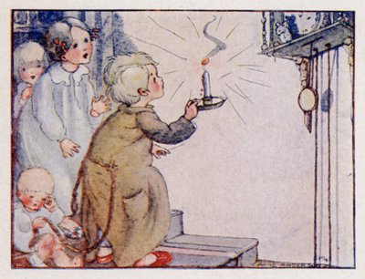 Říkanka: Dickery, Dickery, Dock! (barva lito) od Anne (after) Anderson