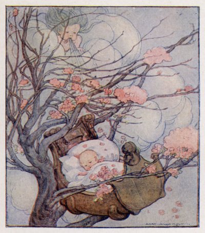 Říkanka: Hush-A-Bye, Baby, On The Tree Top (color litho) od Anne (after) Anderson