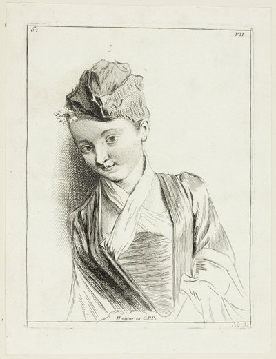 Hlava ženy od Anne Claude Philippe Caylus