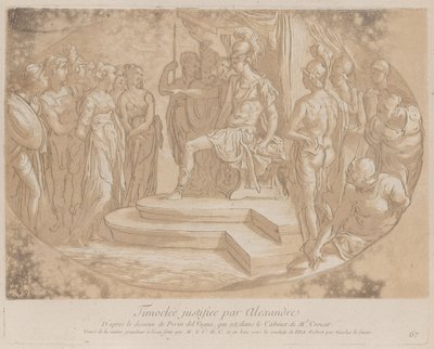Alexandr Veliký osvobozující Timoclea, frous bea..., ca. 1729-40 od Anne Claude Philippe de