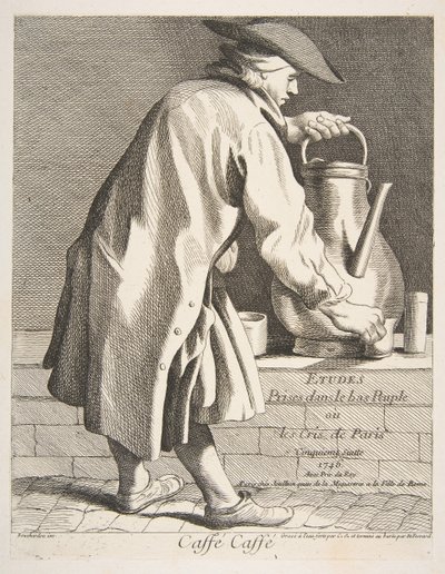 Prodejce kávy, 1746. od Anne Claude Philippe de Caylus