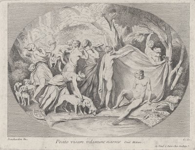 Diana v lázních po návratu z lovu, ca. 1730-60. od Anne Claude Philippe de Caylus