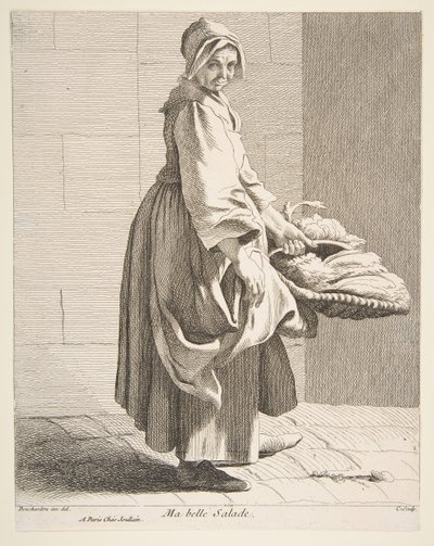 Prodejce salátu, 1742. od Anne Claude Philippe de Caylus