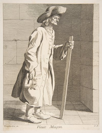 Starý zedník, 1737. od Anne Claude Philippe de Caylus