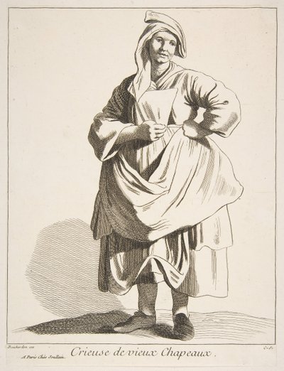 Prodavač starých klobouků, 1742. od Anne Claude Philippe de Caylus