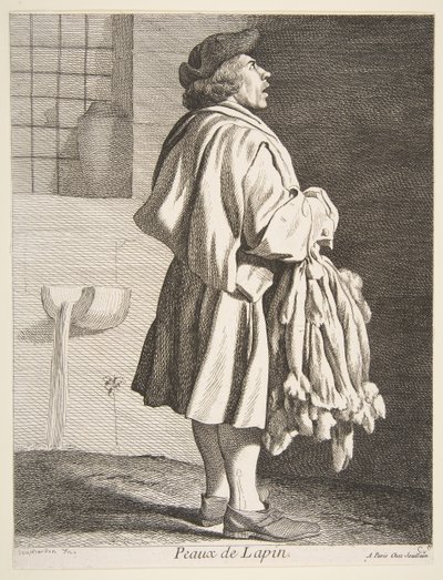 Prodavač králíků, 1737. od Anne Claude Philippe de Caylus