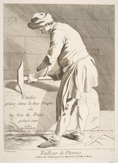 Řezák kamene, 1737. od Anne Claude Philippe de Caylus