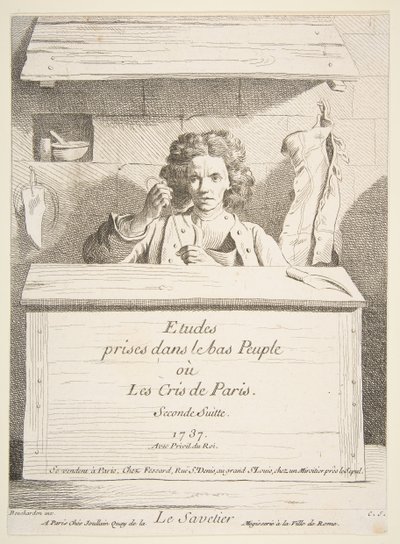 Švec, 1737. od Anne Claude Philippe de Caylus