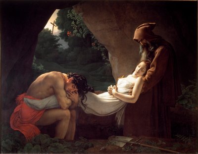 Atala u hrobu nebo pohřbu Atala od Anne Louis Girodet de Roucy Trioson