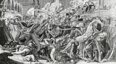 Francouzské represe během povstání v Káhiře, 21. října od Anne Louis Girodet de Roucy Trioson